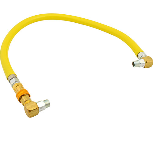 (image for) T&S Brass HG-4D-48S GAS HOSE FLEX CTD 3/4 X 48 W/90 (4 3/ 4 O.D )